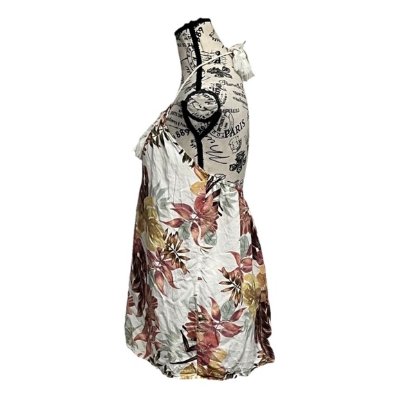 Rip Curl Floral Print Halter Romper with Tassel Tie Women’s Size S - Picture 6 of 11